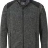 JAN VANDERSTORM Strickfleecejacke YUL Grau