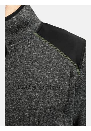 JAN VANDERSTORM Strickfleecejacke YUL Grau – Bild 5