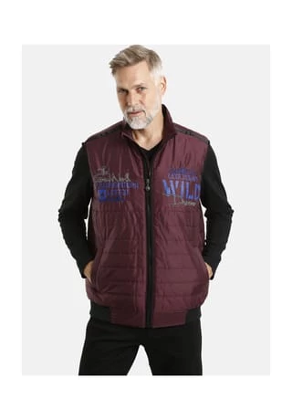 JAN VANDERSTORM Outdoorweste MAIKEN Dunkelrot – Bild 2