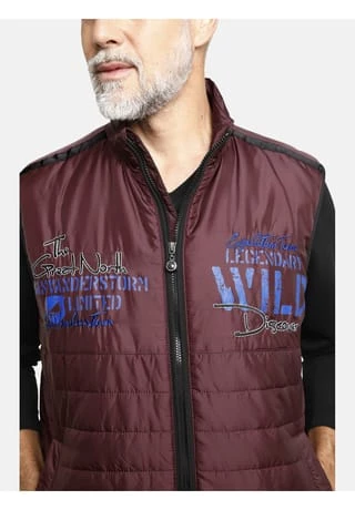 JAN VANDERSTORM Outdoorweste MAIKEN Dunkelrot – Bild 5