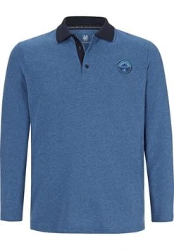 JAN VANDERSTORM Langarm-Poloshirt ARNAR Blau