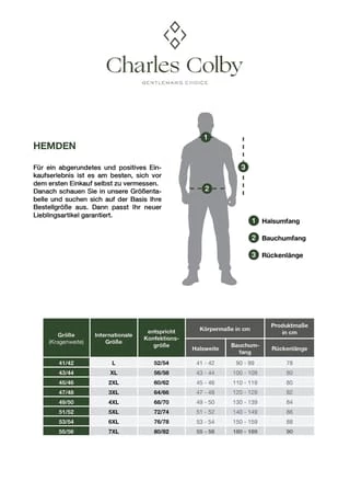 Charles Colby Hemd DUKE ROBERT Blau – Bild 9