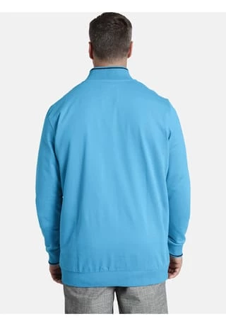 Charles Colby Sweatjacke DUKE FLINT Blau – Bild 3