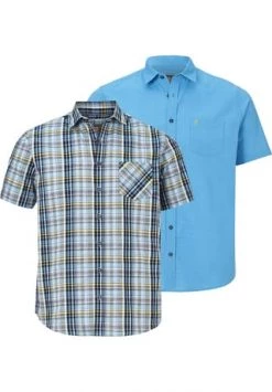 JAN VANDERSTORM Doppelpack Hemd JELIN Blau