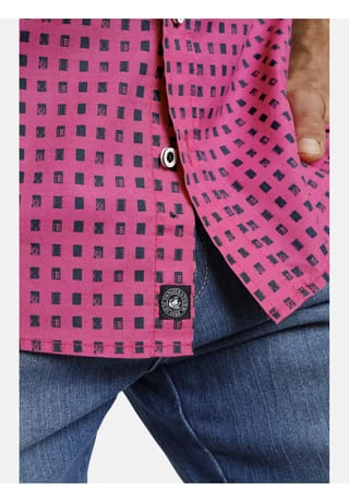 JAN VANDERSTORM Kurzarmhemd KELDAN Rot – Bild 4