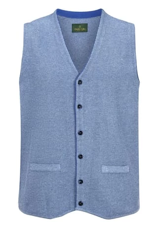 Charles Colby Strickweste KEVAN Blau