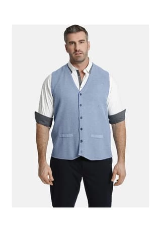 Charles Colby Strickweste KEVAN Blau – Bild 2