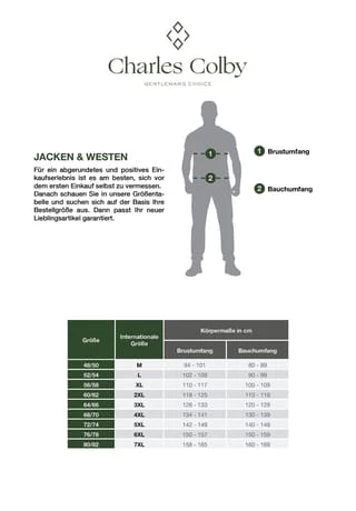 Charles Colby Strickweste KEVAN Blau – Bild 5