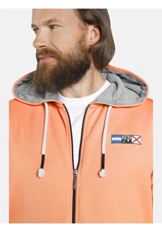 JAN VANDERSTORM Sweatjacke EDRIK Orange – Bild 4