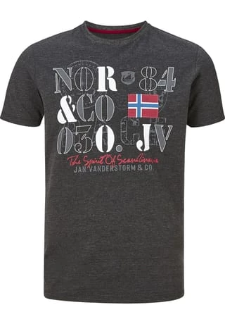 JAN VANDERSTORM T-Shirt RAGAN Dunkelgrau