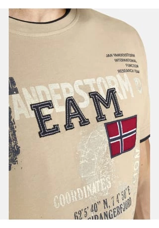 JAN VANDERSTORM T-Shirt SÖLVE Beige – Bild 5