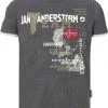 JAN VANDERSTORM T-Shirt SÖLVE Dunkelgrau
