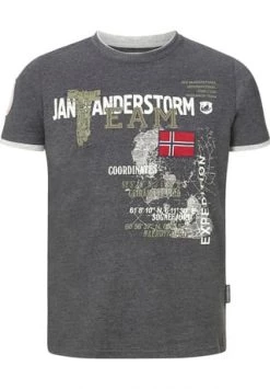 JAN VANDERSTORM T-Shirt SÖLVE Dunkelgrau