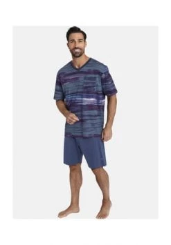 JAN VANDERSTORM Kurzer Schlafanzug HERMOD Lila