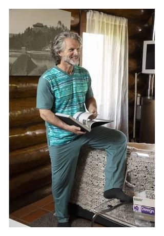 JAN VANDERSTORM Schlafanzug ELIS Petrol – Bild 9