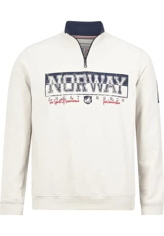 JAN VANDERSTORM Sweatshirt EERO Hellgrau