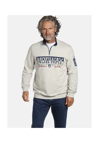 JAN VANDERSTORM Sweatshirt EERO Hellgrau – Bild 2