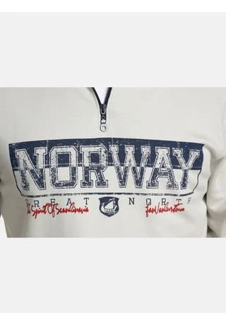 JAN VANDERSTORM Sweatshirt EERO Hellgrau – Bild 5