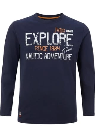 JAN VANDERSTORM Langarmshirt ELION Dunkelblau