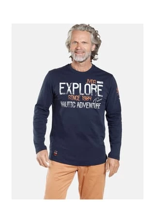 JAN VANDERSTORM Langarmshirt ELION Dunkelblau – Bild 2