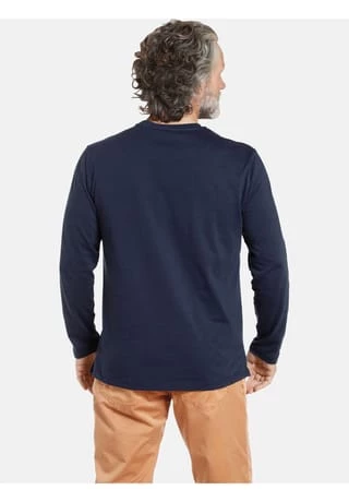 JAN VANDERSTORM Langarmshirt ELION Dunkelblau – Bild 3