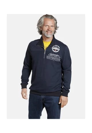 JAN VANDERSTORM Sweatshirt ILMARI Dunkelblau – Bild 2