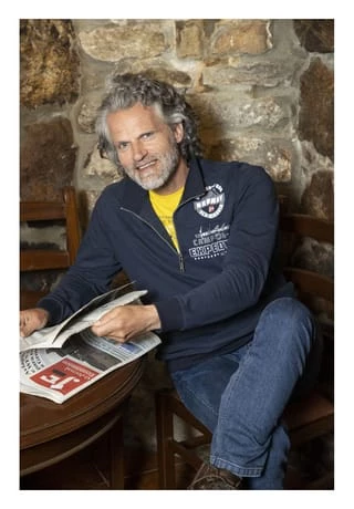 JAN VANDERSTORM Sweatshirt ILMARI Dunkelblau – Bild 6