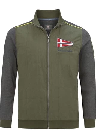 JAN VANDERSTORM Sweatjacke JANTJE Oliv