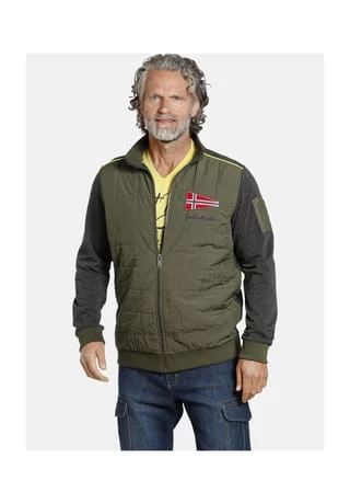 JAN VANDERSTORM Sweatjacke JANTJE Oliv – Bild 2