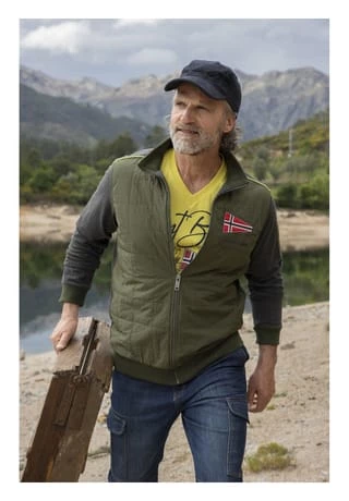 JAN VANDERSTORM Sweatjacke JANTJE Oliv – Bild 6