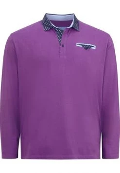 Charles Colby Langarm-Poloshirt EARL WYETT Pink