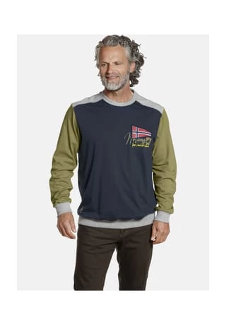 JAN VANDERSTORM Sweatshirt LASSE Dunkelblau – Bild 2