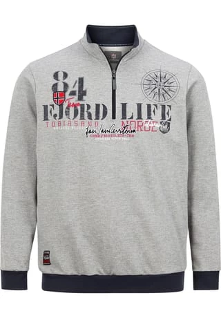 JAN VANDERSTORM Sweatshirt GUNTHARD Grau