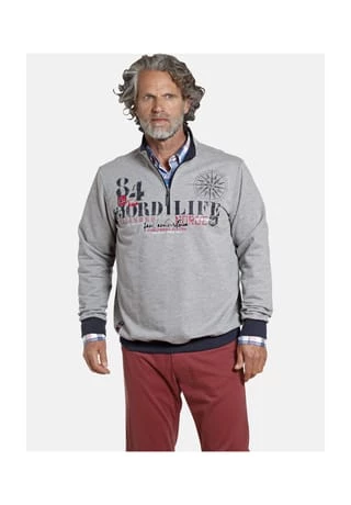 JAN VANDERSTORM Sweatshirt GUNTHARD Grau – Bild 2
