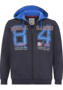 JAN VANDERSTORM Sweatjacke GOSWIN Dunkelblau