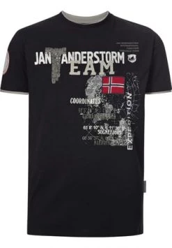 JAN VANDERSTORM T-Shirt SÖLVE Schwarz