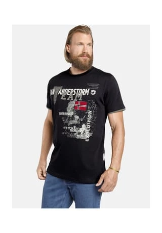 JAN VANDERSTORM T-Shirt SÖLVE Schwarz – Bild 2