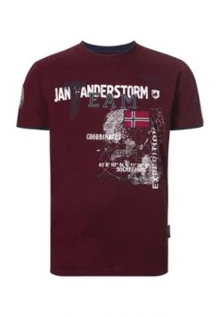 JAN VANDERSTORM T-Shirt SÖLVE Dunkelrot