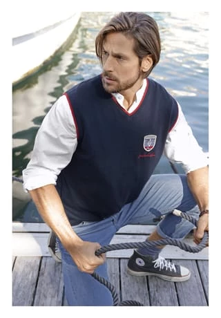 JAN VANDERSTORM Pullunder IVEN Dunkelblau – Bild 5