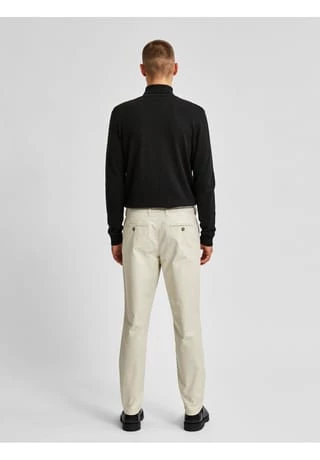 SELECTED Chino, Straight Fit, Stretch, Für Herren Natur – Bild 6