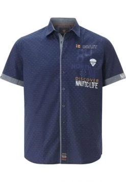 JAN VANDERSTORM Kurzarmhemd GUNTHELM Dunkelblau