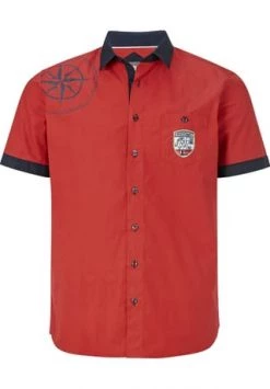 JAN VANDERSTORM Kurzarmhemd FAROLD Rot