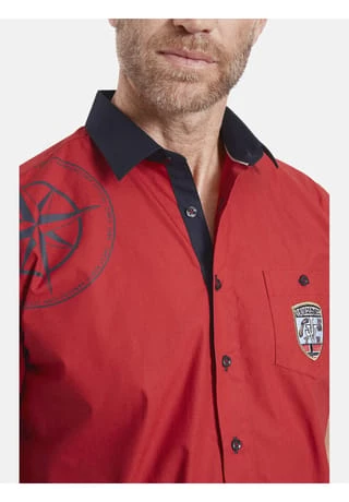 JAN VANDERSTORM Kurzarmhemd FAROLD Rot – Bild 6