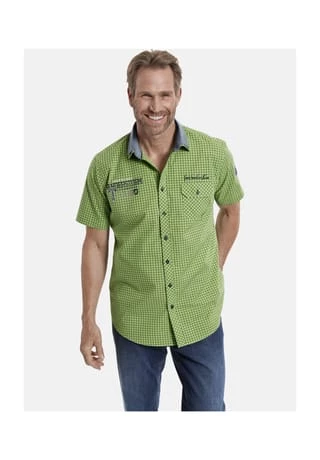 JAN VANDERSTORM Kurzarmhemd RUTGER Hellgrün – Bild 2