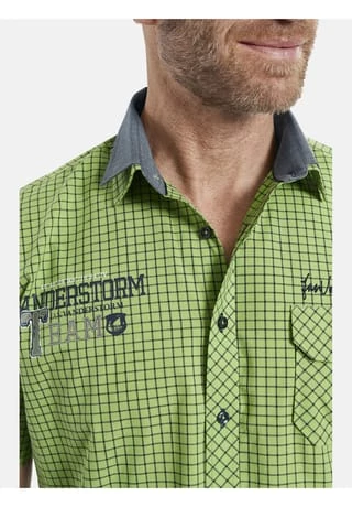 JAN VANDERSTORM Kurzarmhemd RUTGER Hellgrün – Bild 6