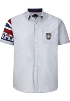 JAN VANDERSTORM Kurzarmhemd NORAK Hellgrau