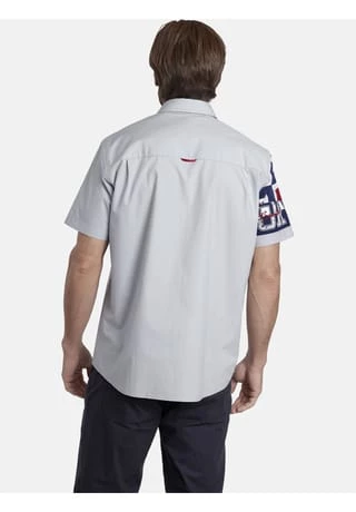 JAN VANDERSTORM Kurzarmhemd NORAK Hellgrau – Bild 3