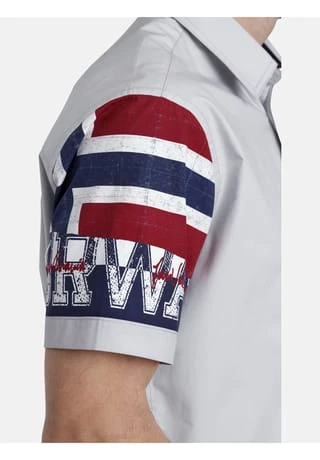 JAN VANDERSTORM Kurzarmhemd NORAK Hellgrau – Bild 5