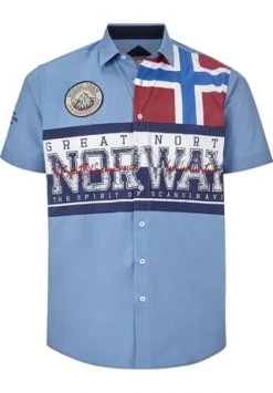 JAN VANDERSTORM Kurzarmhemd WIELAND Blau