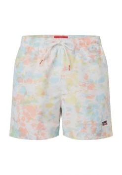 TOMMY HILFIGER Badeshorts, Gummibund, Tunnelzug, Logo-Patch, Batik, Für Herren TIE DYE